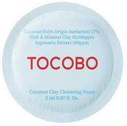 TOCOBO Coconut Clay Cleansing Foam SAMPLE - Kókuszos Agyagos Arctisztító Hab SAMPLE 2ml