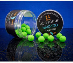 BaitBait Fluo-Pop up, 16 mm, Hívó szó (kagyló-alga), zöld, 50 g (BBMP-HSZ16)