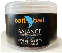 BaitBait Könnyített csalizó bojli, 30 mm, Yoda (erősen fűszeres és banán-krill), szürke, 250 g (BBBH-Y30)