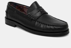 Naked Wolfe bőr mokaszin Riviera - fekete Férfi 46