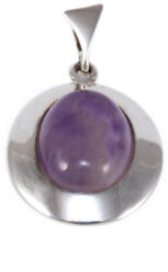 Ékszershop Ametiszt köves ovális ezüst medál (2164687)