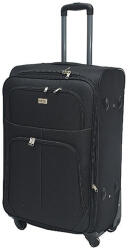 ORMI fekete négy kerekű textil nagy bőrönd