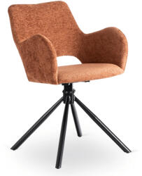  Szék rozsdabarna színben, bouclé kárpittal. FLAV (ME-FLAV-RD-CZ-TB-K)