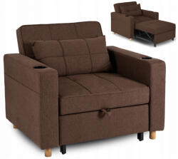  Dönthető fotel barna, SOLOR (ME-SOLOR-BR-T-FW)