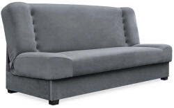  Ágyazható kanapé szürke színben, velúr kárpittal PIANO (PPHUE-DOROTKA-PAROS6-WER)