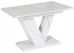 Mebel Elite Bővíthető étkezőasztal 120-160 cm fehér márvány hatású kivitelben - CLARK (PM-DUBAJ-BM-S)
