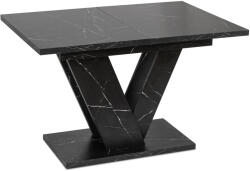 Mebel Elite Kihúzható étkezőasztal 120-160 cm méretben, fekete márvány színben CLARK (PM-DUBAJ-CZM-S)