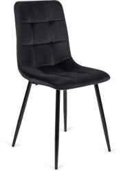  Szék fekete színben, bársony kárpittal PERU (ME-PERU-CZ-V-K)