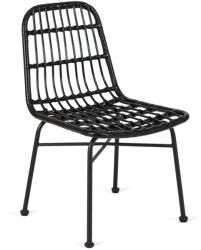Mebel Elite Rattan szék fekete színben WALDI (ME-WALDI-CZ-CZ-RT-K)