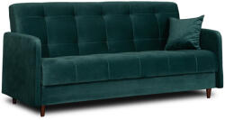  Dönthető kanapé zöld színben, bársony kárpittal, TIVOLI (PPHUE-MATTEO-KRONOS19-WER)