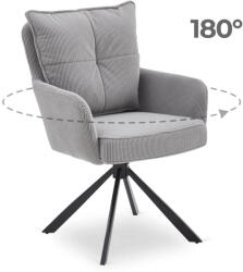  Forgó szék szürke színben, kordbársony kárpittal. CITY (ME-CITY-P-SZTR-K)