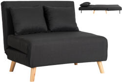  Kétszemélyes dönthető fotel fekete színben MARRY 2 (ME-MARRY2-CZ-DNAT-T-FW)