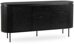 Mebel Elite Komód 160 cm méretben, háromajtós kivitelben, fekete színben BECK (ME-BECK-CZ-KOM160)