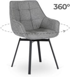 Mebel Elite Forgó szék szürke színben. LUNA 2 (ME-LUNA2-P-T-K)