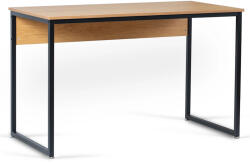  Íróasztal 120 cm méretben, aranytölgy/fekete színben ROSS (ME-ROSS-D-CZ-B)