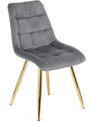  Szék szürke bársony kivitelben. CARO (ME-CARO-P-ZL-V-K)