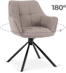 Mebel Elite Forgó szék cappuccino színben, PEONY 2 (ME-PEONY2-CAP-T-K)