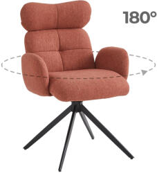  Forgó szék rozsdabarna színben. ALVARO (ME-ALVARO-RD-T-K)
