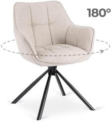 Mebel Elite Forgó szék bézs színben, PEONY 2 (ME-PEONY2-BZ-T-K)