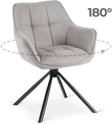 Mebel Elite Forgó szék szürke színben. PEONY 2 (ME-PEONY2-P-T-K)