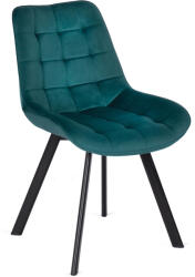  Szék türkiz színben, bársony kárpittal. RICK (ME-RICK-T-V-K)