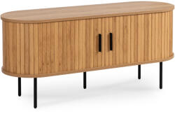 Mebel Elite TV szekrény 120 cm kétajtós kivitelben tölgy színben - TRISH (ME-TRISH-D-RTV120)