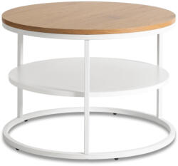  Asztal tölgy/fehér színben BEST (ME-BEST-D-B-L)