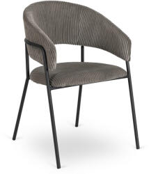  Szék szürke színben, kordbársony kárpittal. TINKA (ME-TINKA-P-SZTR-K)