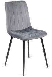 Mebel Elite Szék szürke színben, bársony kárpittal. IBIS (ME-IBIS-P-V-K)