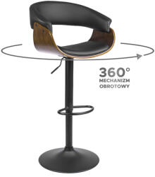  Forgó bárszék műbőr, NEVADA (ME-NEVADA-CZ-O-DG-E-H)