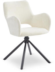  Szék krém színben, bouclé kárpittal. FLAV (ME-FLAV-KR-CZ-TB-K)
