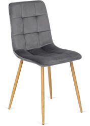  Szék szürke színben, bársony kárpittal. FREDY (ME-FREDY-P-D-V-K)