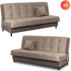  2 db-os szett, ágyazható kanapé bézs színben LIMA (PPHUE-MARIO-PAROS3-Z2-WER)