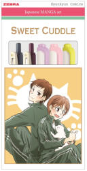 Zebra Írószer készlet, Zebra Manga Set, Sweet cuddle, 5 darabos - papirx