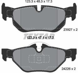 TEXTAR Fékbetét készlet TEXTAR 2392701 for BMW (2392701)