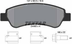 TEXTAR Fékbetét készlet TEXTAR 2446501 for CITROËN, PEUGEOT, FIAT (2446501)
