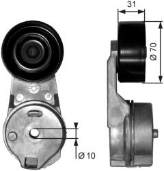 GATES Szíjfeszítő, hosszbordás szíj GATES T39065 for VW (T39065)