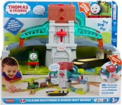Mattel Thomas Friends Toy Train Set Talking Bulstrode Which-Way Bridge HYP43 (limba chineza) Trenulet