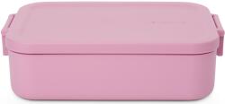 Brabantia Make & Take Lunch Box közepes méretű ételhordozó doboz, 1100 ml, bepattintós (clip-on) zárómechanizmus, BPA mentes műanyag, rózsaszín-lila - 241307 (241307)