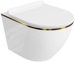 Lavita SOFI SLIM Gold Line fali WC csésze