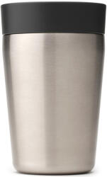 Brabantia Make & Take Insulated Cup duplafalú termosz pohár, benyomható fedővel, 3/6 óra hőtartás, 0, 2L, rozsdamentes acél, sötétszürke (228728)