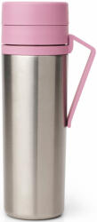 Brabantia Make & Take Insulated Flask duplafalú termosz kulacs fogantyúval, 6/12 óra hőtartás, 0, 5L, rozsdamentes acél, rózsaszín-lila