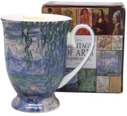 Queen Isabell Monet porcelán bögre - 300 ml - Vizililiomok (IMO-PP-W25MN238B-24455)