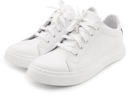 Vlnka Női egészségügyi bőr tornacipő Viola, fehér felnőtt cipő méret 39