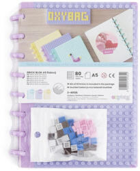 KARTON P+P Spirálfüzet vonalas OXY lego design A/5 80 lapos lila (3-40126) - fotoland