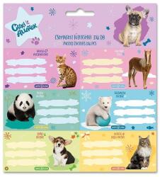 Ars Una füzetcímke 3x6 db-os - Cuki állatok III (53834218)
