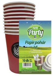 TUTI Papírpohár, 3 dl, 10 db, TUTI "Party (KHT960) - fiorex
