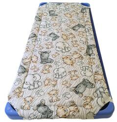  Töltött gumifüles ovis lepedő - 55x130 cm / szafarikölyök mintás - bézs