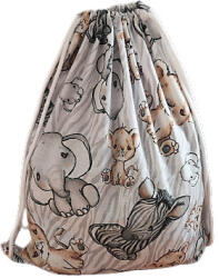  Tornazsák - 30x40 cm / bézs szafarikölyök mintás