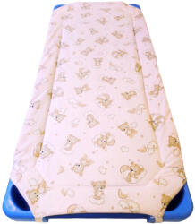  Ovis töltött gumifüles lepedő 55x130 cm / Púder Rózsaszín Maci felhő mintás